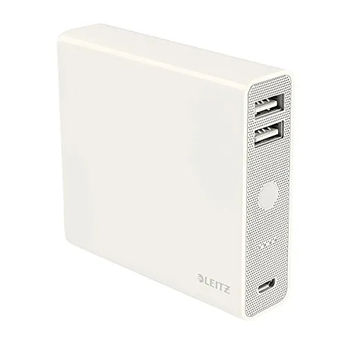 Leitz Ergo WOW Complete 65280001 power bank 12000 mAh 2 USB bianco