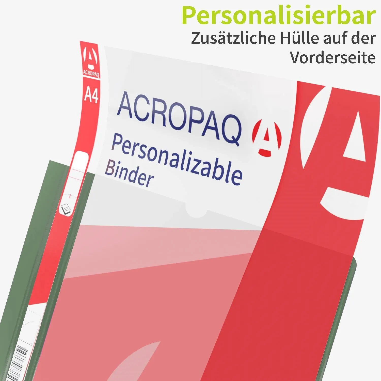 ACROPAQ Cartelline con Clip A4 10 Pezzi Verde Pastello