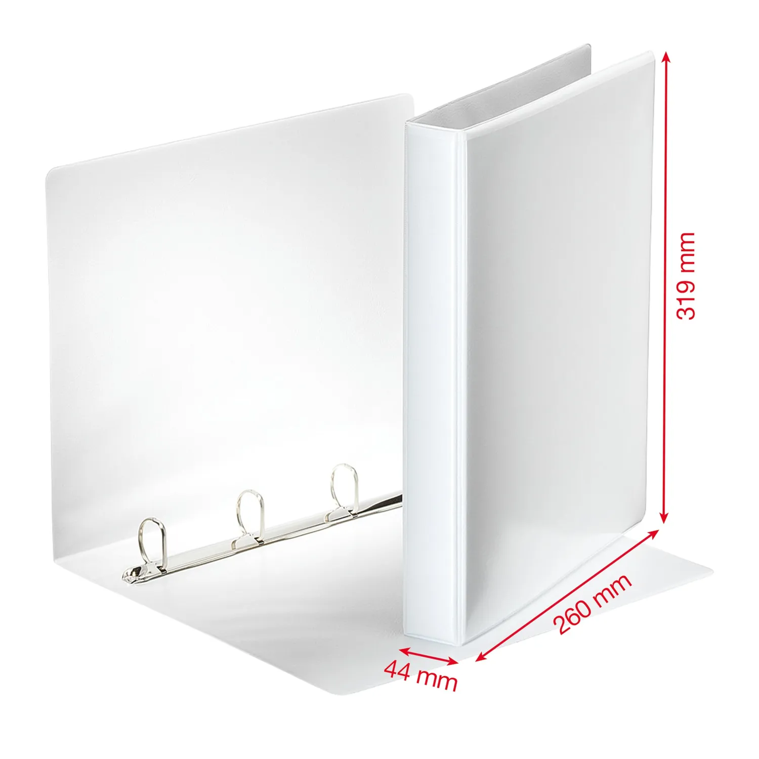 Esselte Essentials Panorama raccoglitore 4 anelli bianco 4.4 cm