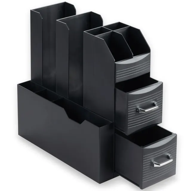 Acropaq organizer caffè nero 2 cassetti 10 scomparti