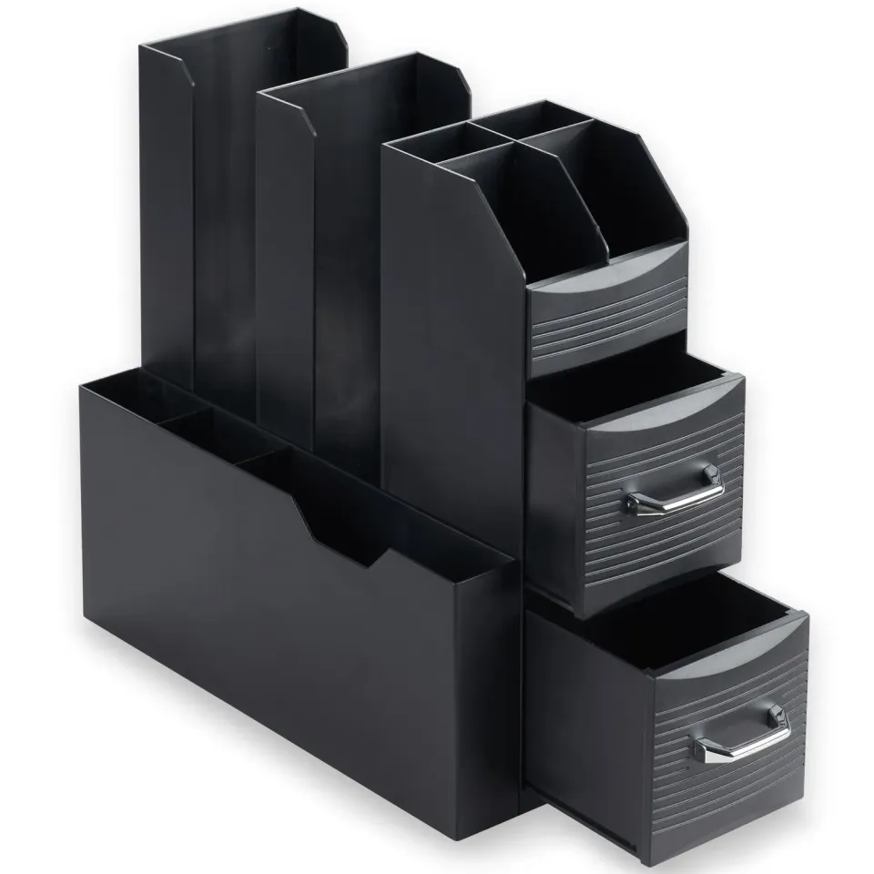ACROPAQ Organizer Caffè Nero 2 Cassetti Portacapsule