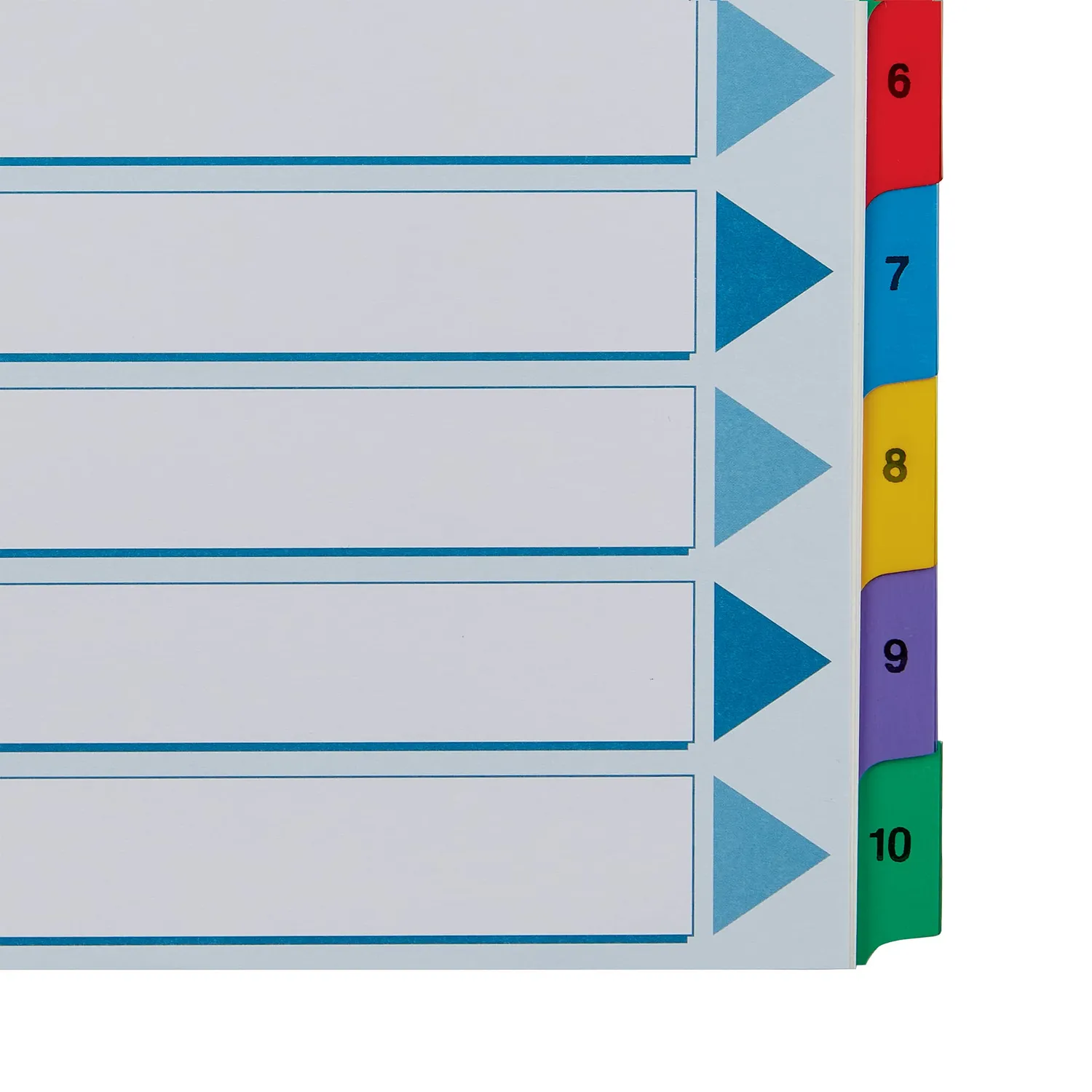 Esselte 100161 rubrica a tasti A4 10 tasti numerati blu