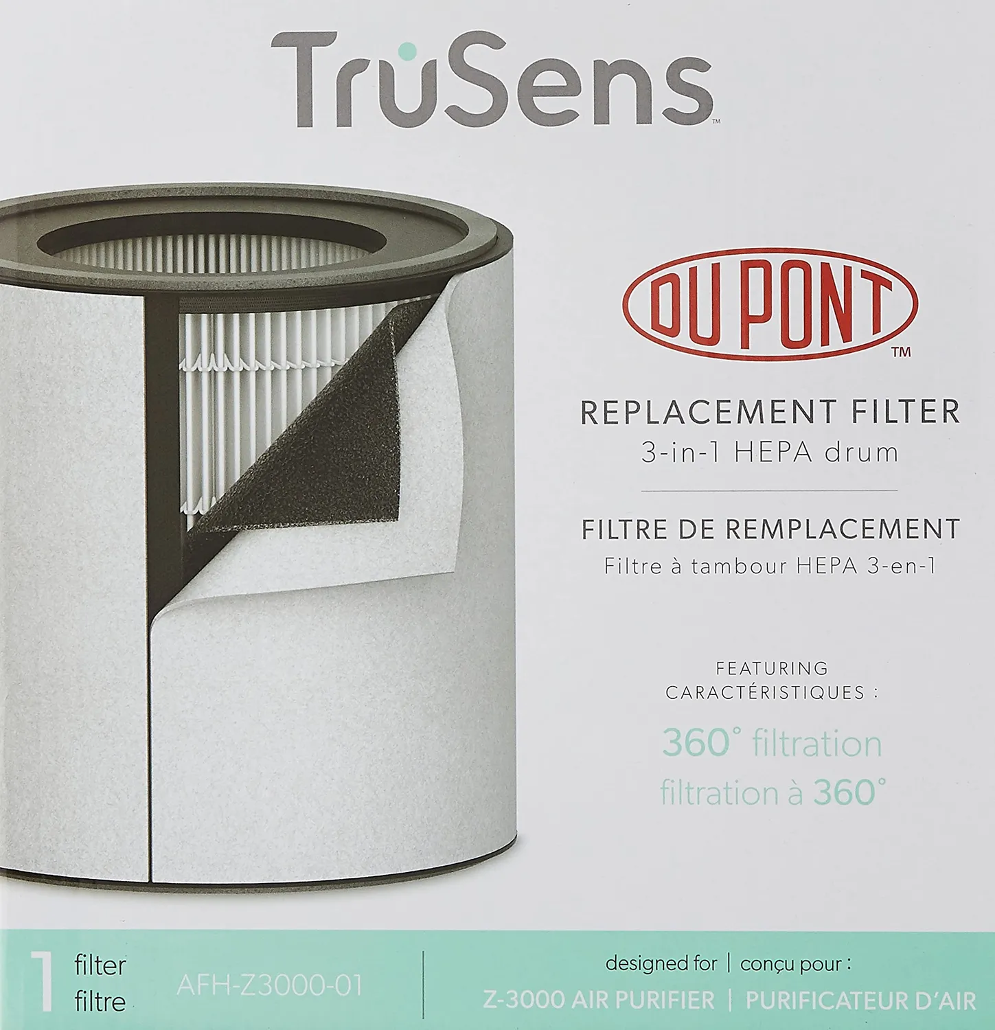Leitz TruSens Z-3000 filtro HEPA tamburo 3-in-1 ricambio