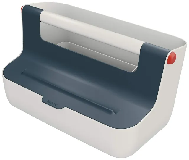 Leitz Cosy cassetta portaoggetti maniglia grigio velluto A4