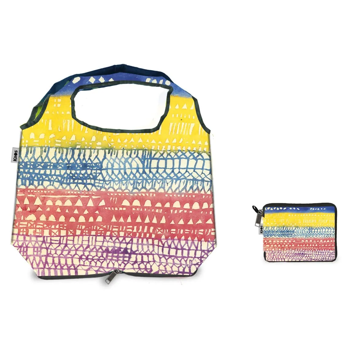 Kaos shopper pieghevole con cerniera Large 40x35cm