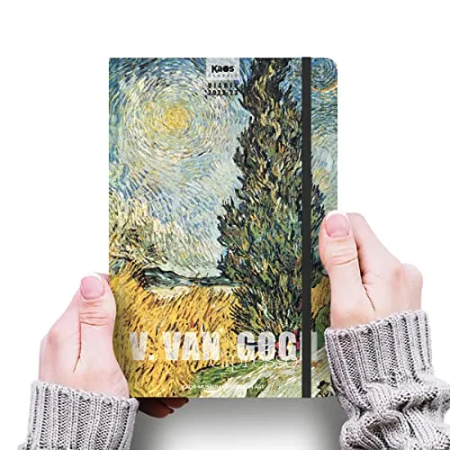 Kaos Classic Van Gogh Cipressi agenda 10 mesi 11x16,5 cm