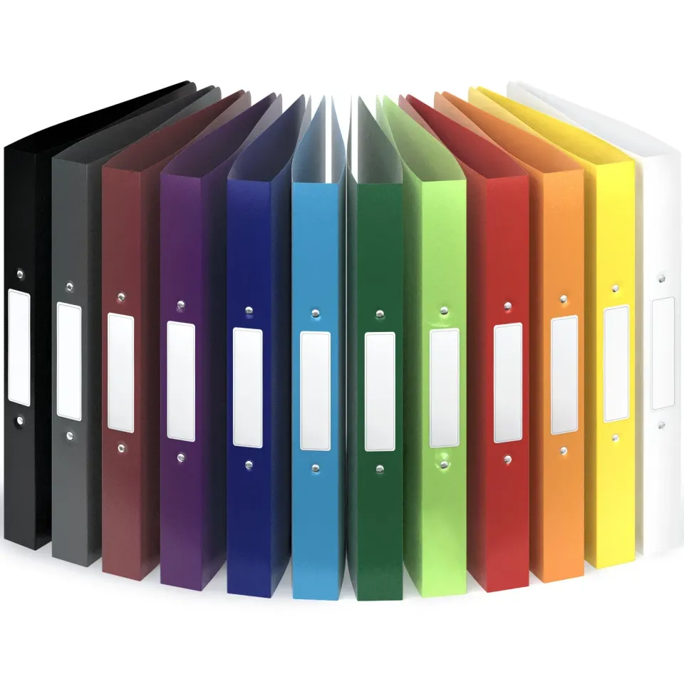 ACROPAQ raccoglitori ad anelli A4 12 pezzi colorati
