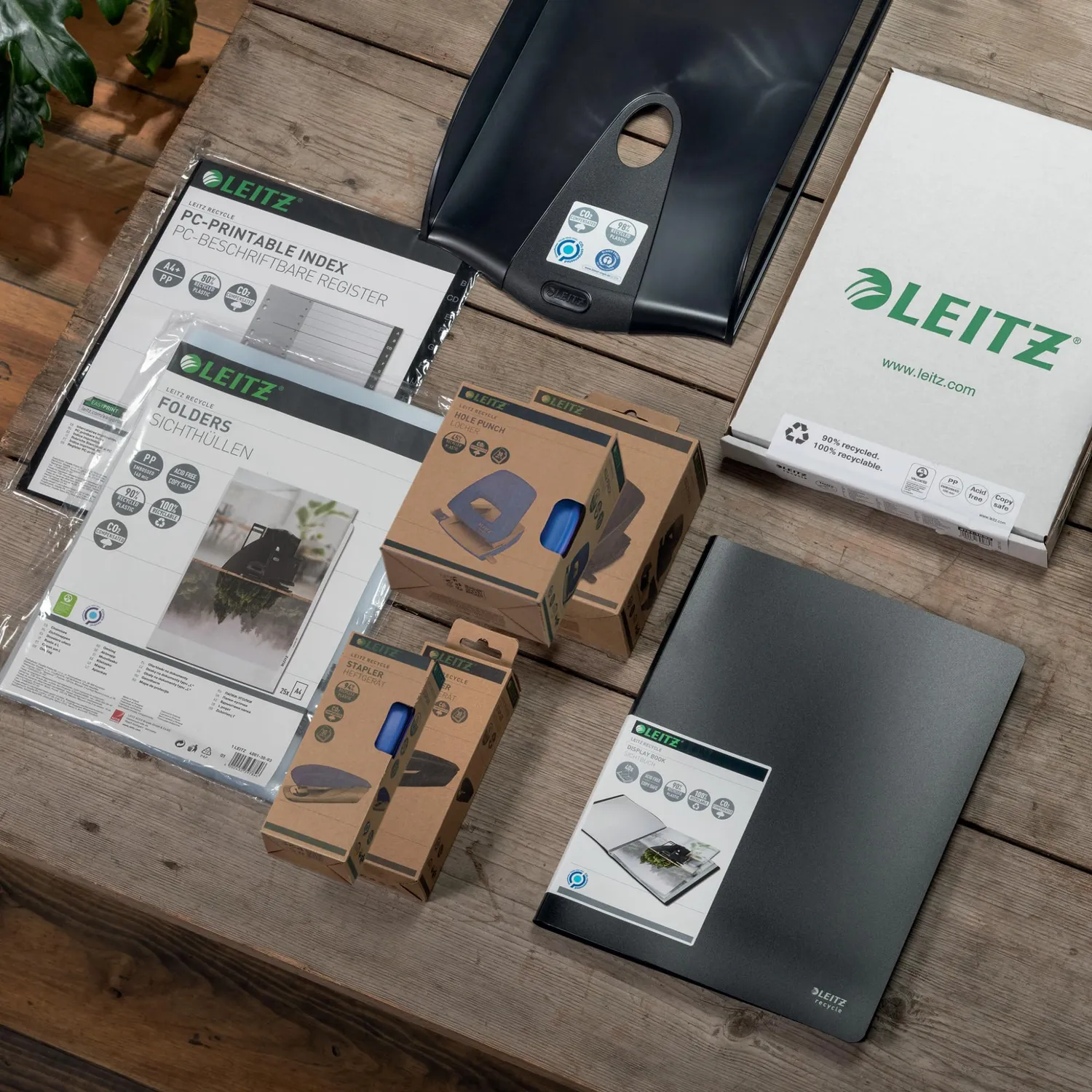Leitz MyBox Recycle cartellina A4 12 scomparti nera elastico