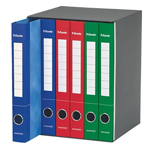 Esselte Essentials 391965000 raccoglitore 2 anelli assortiti 6 pezzi dorso 4 cm
