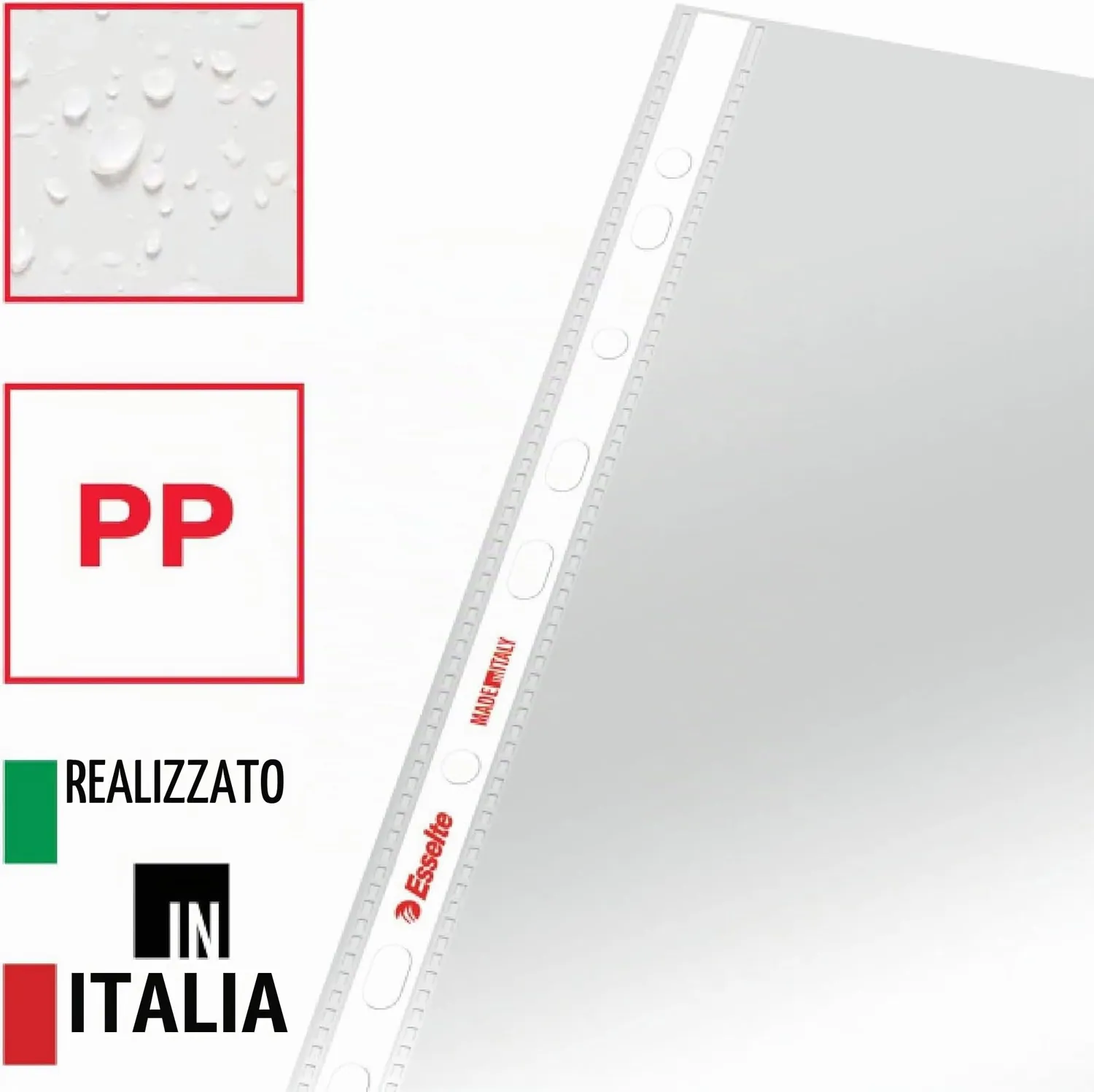 Esselte Oxford Smart buste trasparenti A4 lucide 400 pezzi