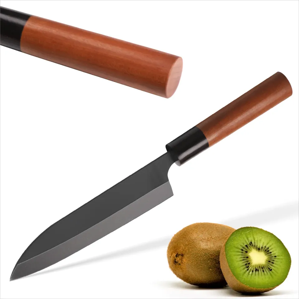 ACROPAQ Santoku Coltello da Cucina 18 cm Damast Manico Legno