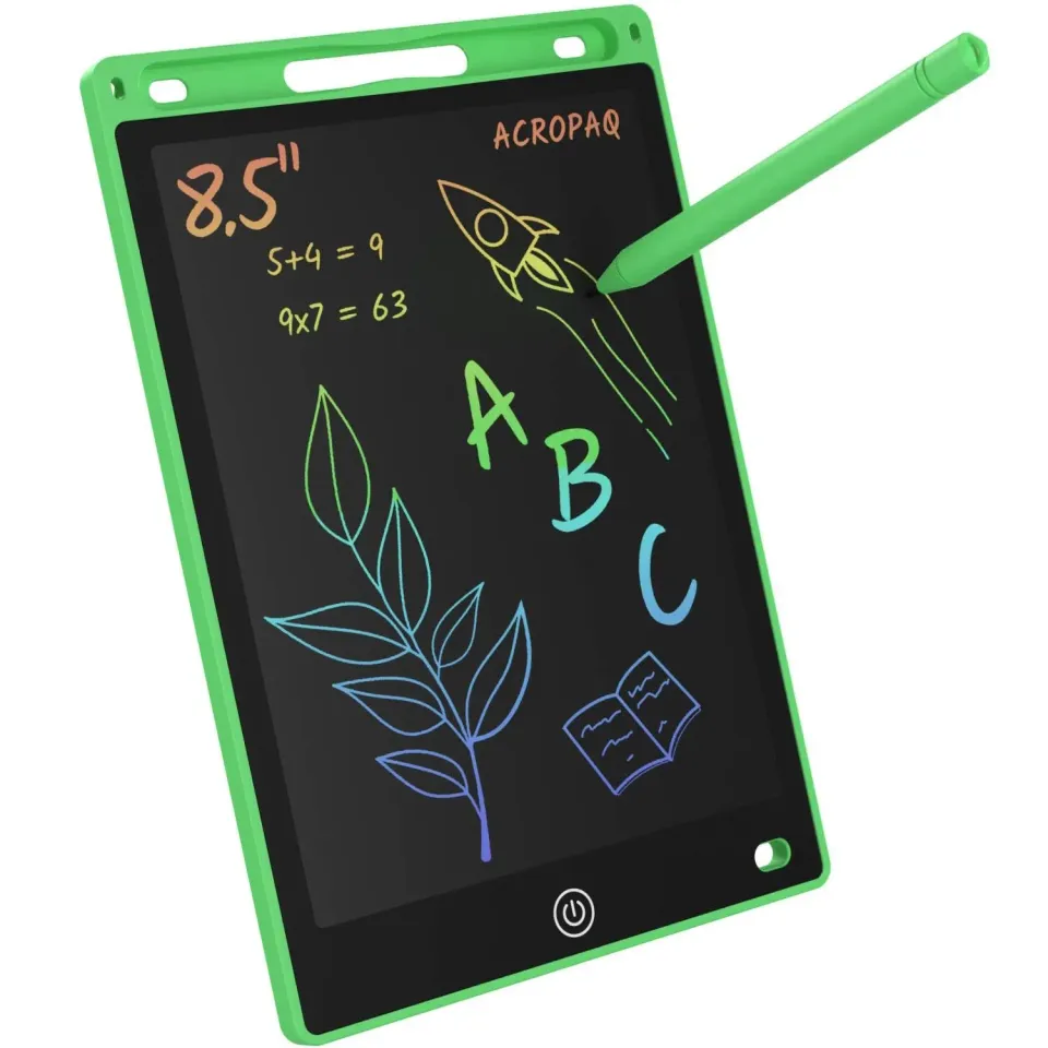 ACROPAQ Tavoletta Scrittura LCD 8,5 Pollici Verde per Bambini