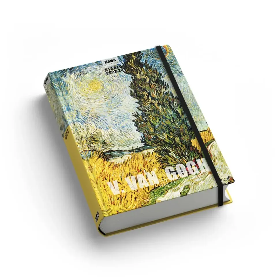 Kaos Classic Van Gogh Cipressi agenda 10 mesi 11x16,5 cm