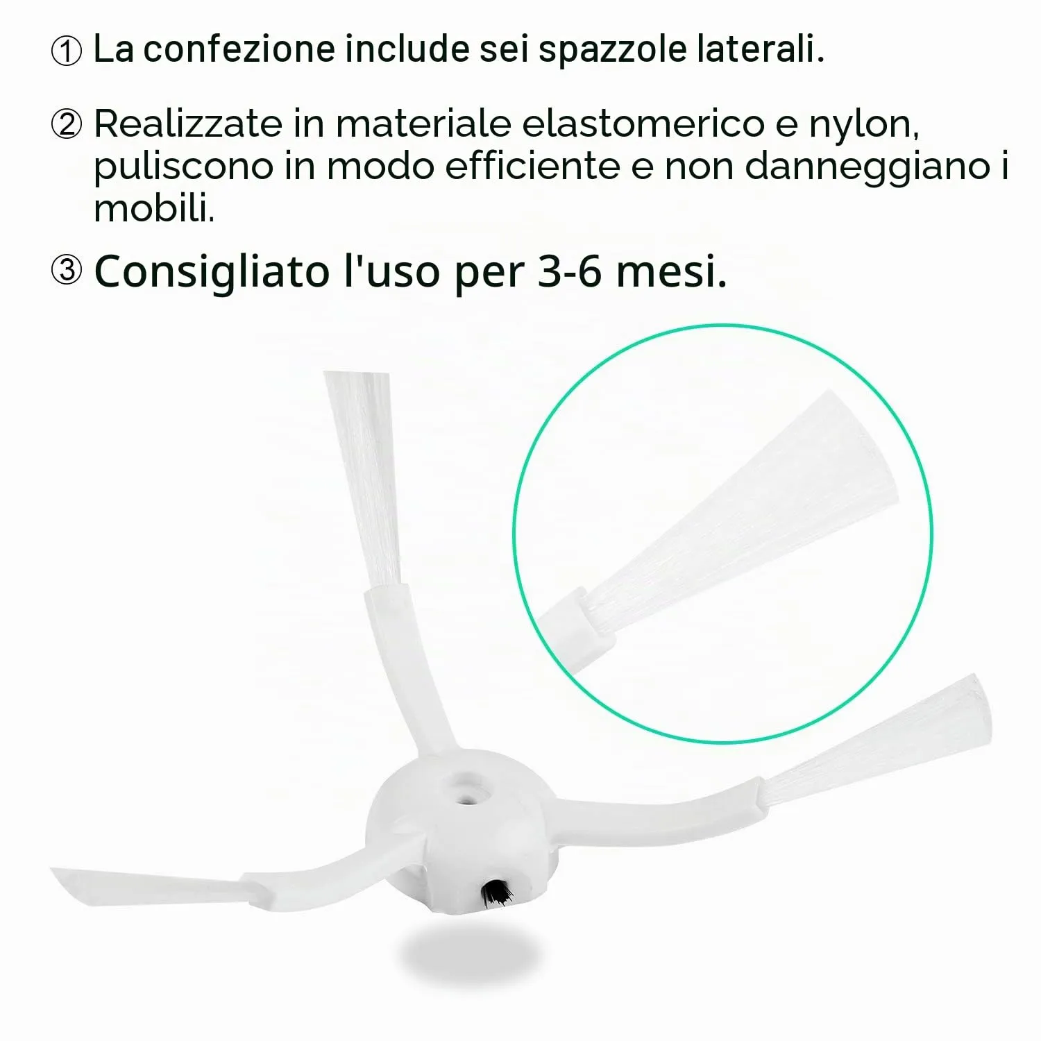 ABClife Kit Ricambi Xiaomi S50 S51 Aspirapolvere Robot 13 Pezzi HEPA