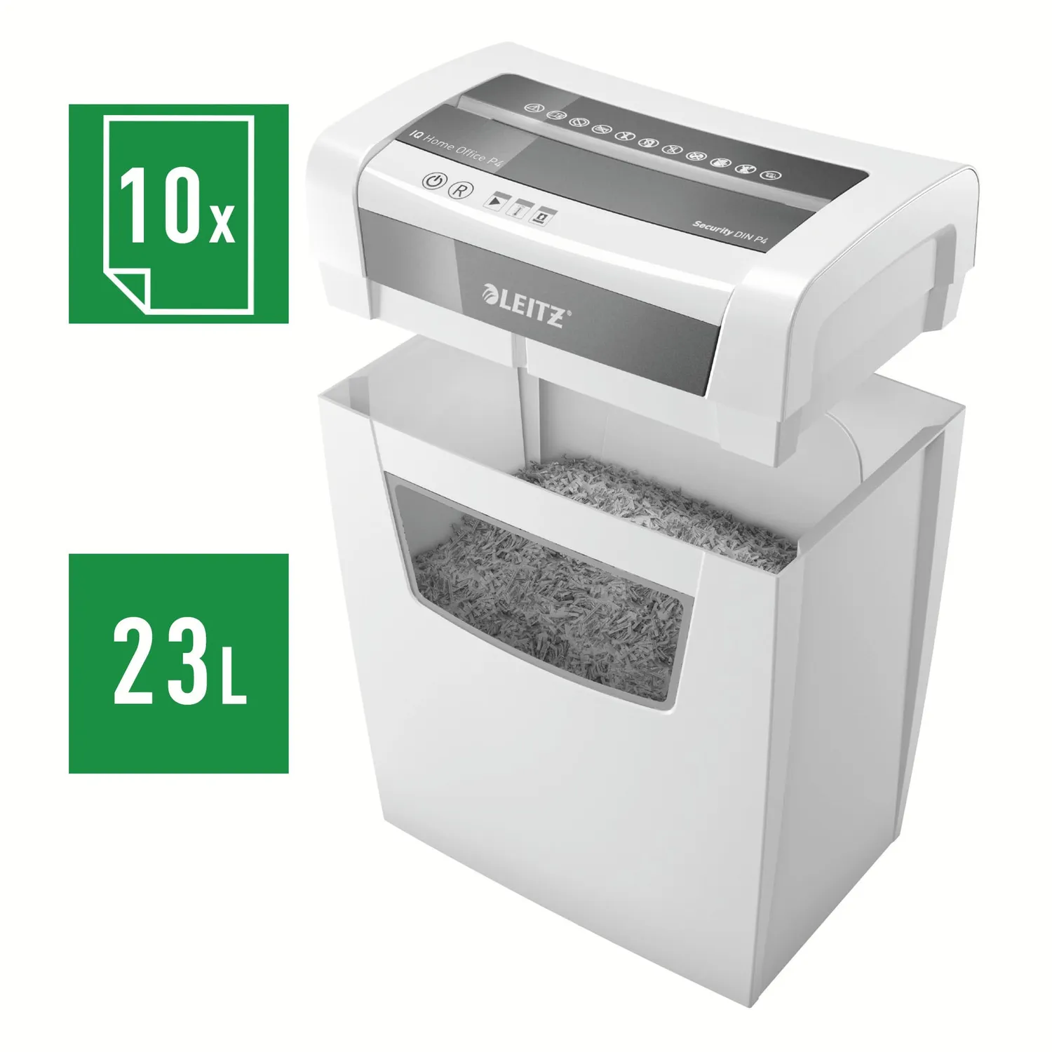 Leitz IQ 80090000 distruggidocumenti P4 23 litri Standard