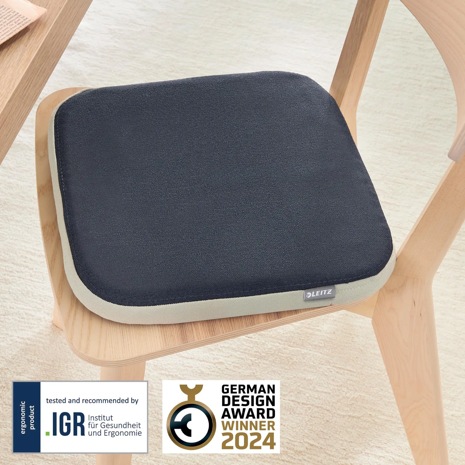 Leitz Ergo Active Wobble 65400089 cuscino seduta quadrato grigio