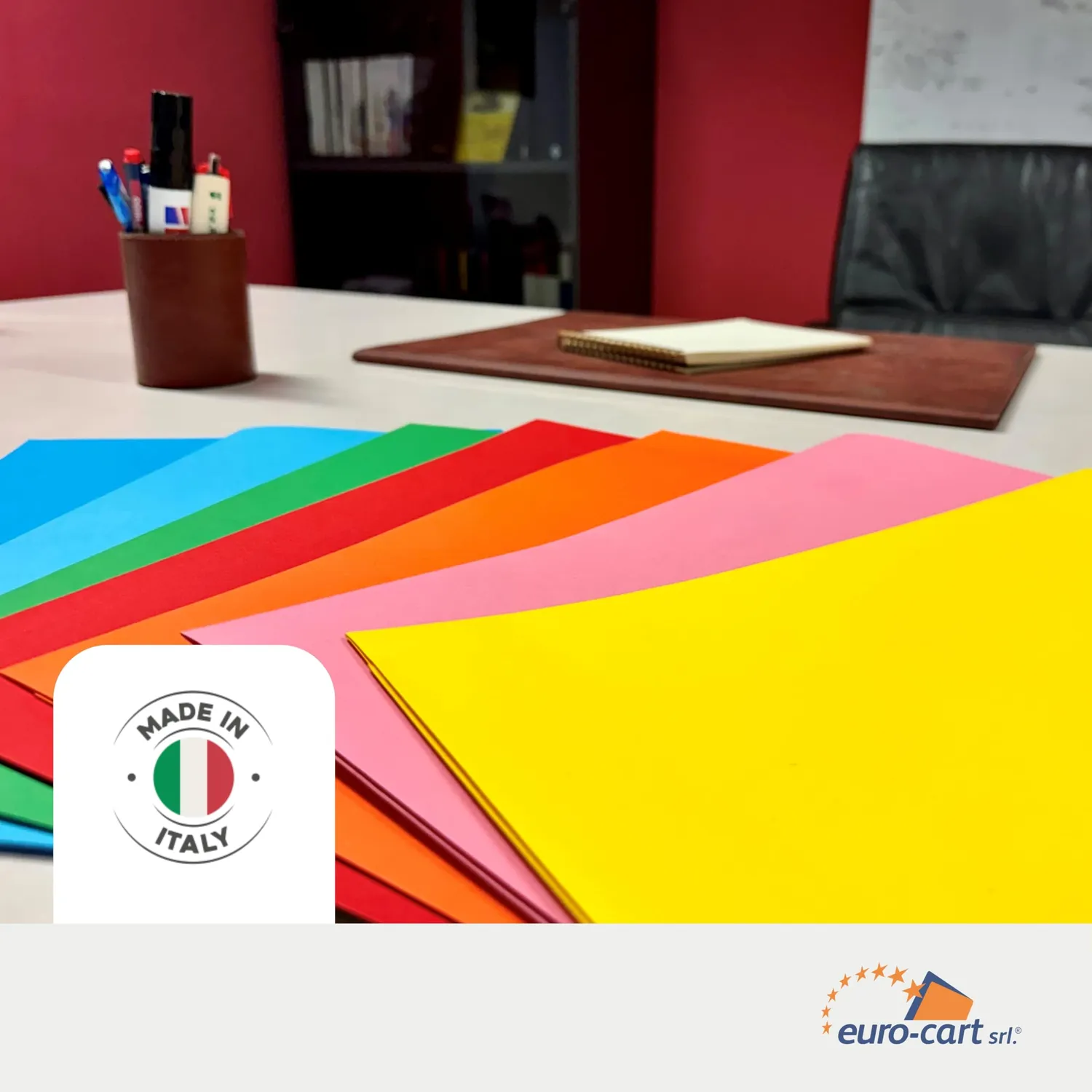 Eurocart cartelline 3 lembi A4 200 g 8 colori 30 pezzi