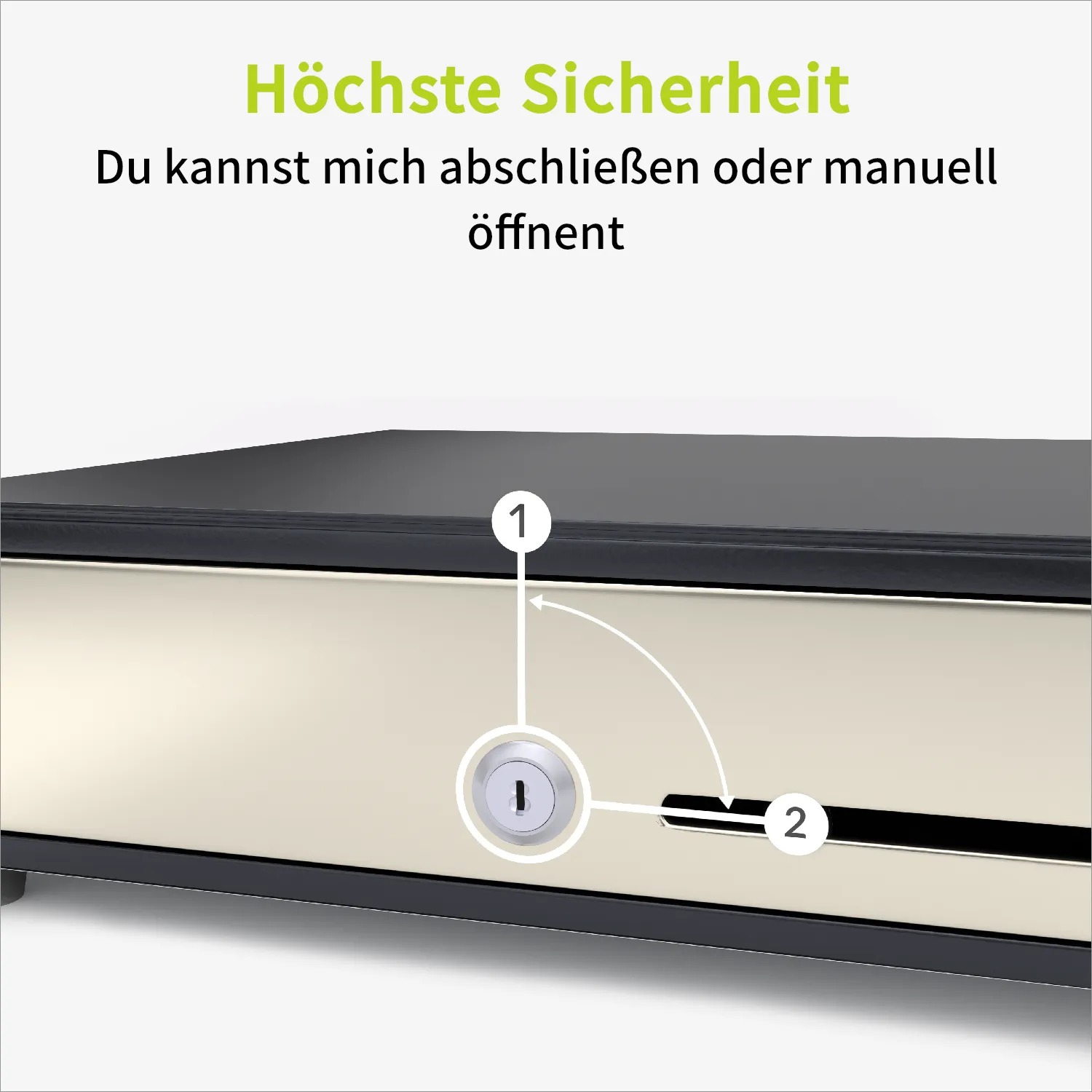 Acropaq AC335TIBK Cassetto Contanti Inox Nero 33x33 cm