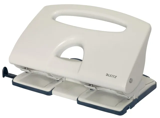 Leitz Eins Zwei perforatrice 4 fori 40 fogli metallo grigio