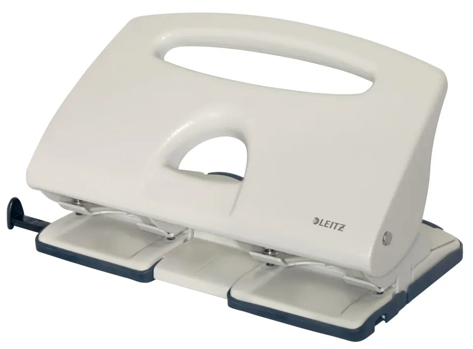 Leitz Ergo WOW 51320085 perforatrice 4 fori grigio chiaro 40 fogli