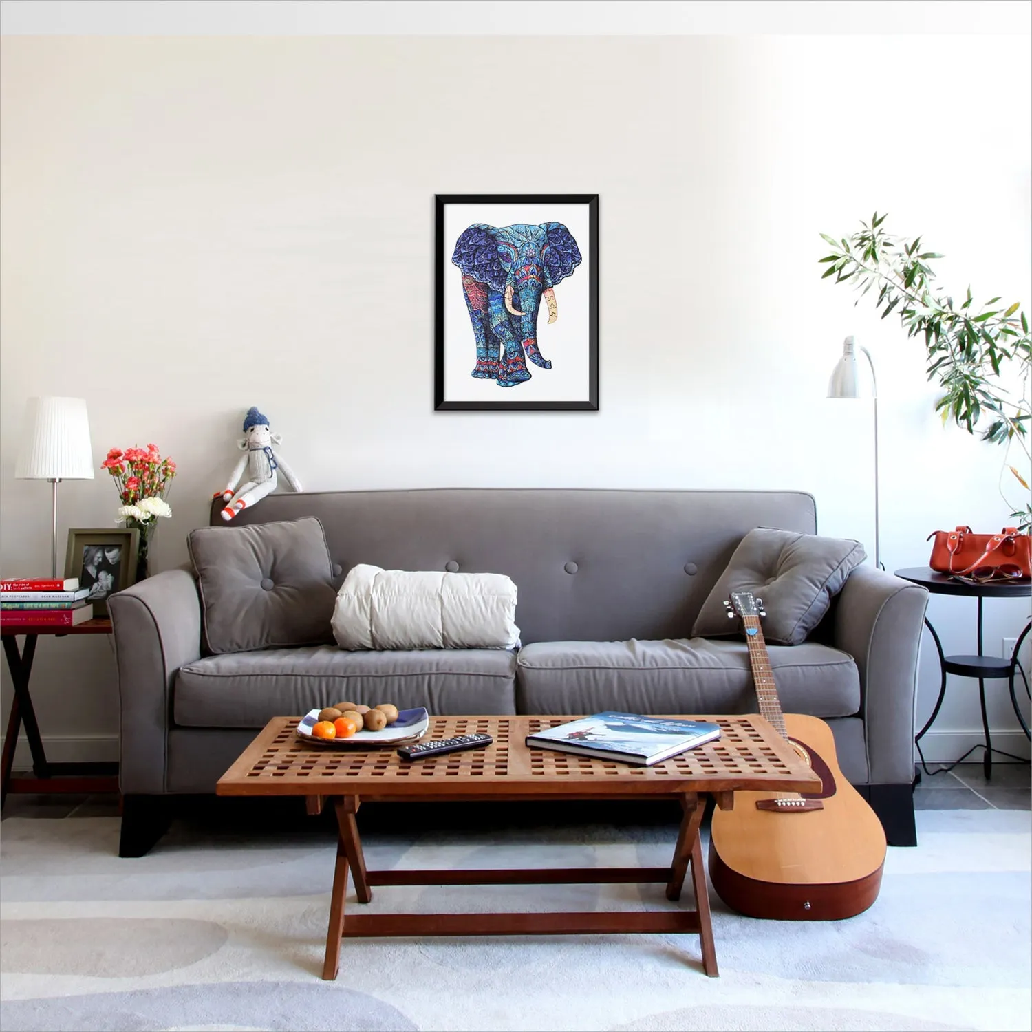 Acropaq Puzzle Legno Elefante 200 pezzi A3