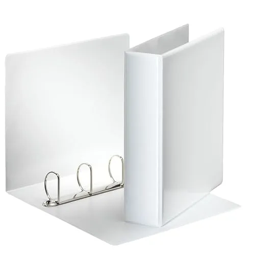 Esselte Essentials 49705 raccoglitore 4 anelli bianco dorso 7,7 cm