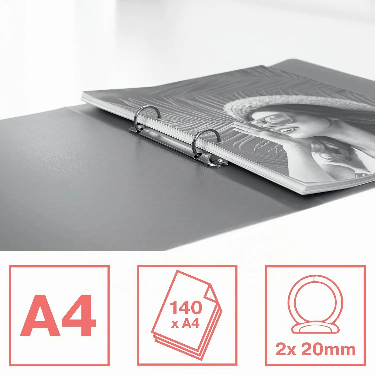 Esselte ColourBreeze 626244 raccoglitore 2 anelli A4 20 mm