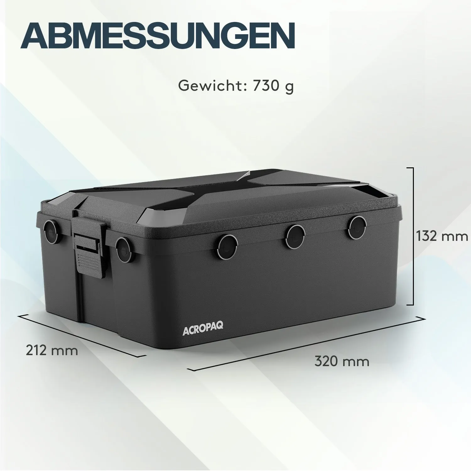 ACROPAQ box portacavi IP54 nero impermeabile da esterno