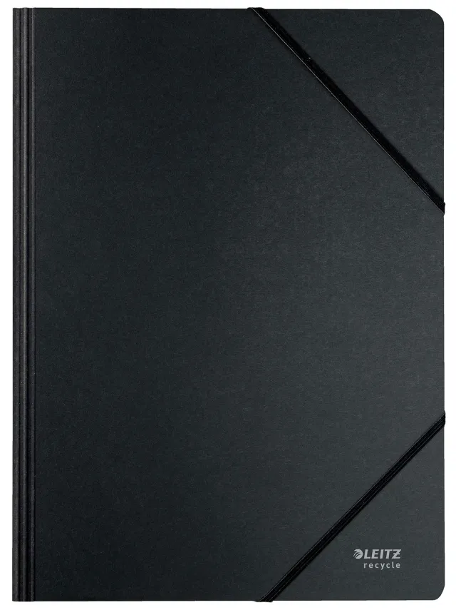 Leitz Recycle 39080095 cartellina elastico nero 250 fogli