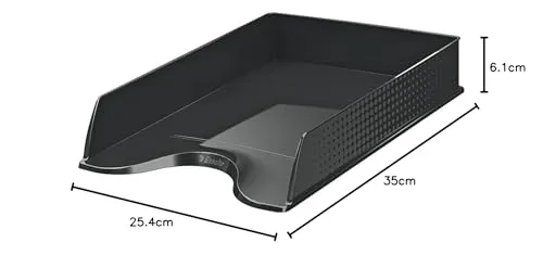 Esselte Fusion 623692 vaschetta portacorrispondenza A4 nero opaco