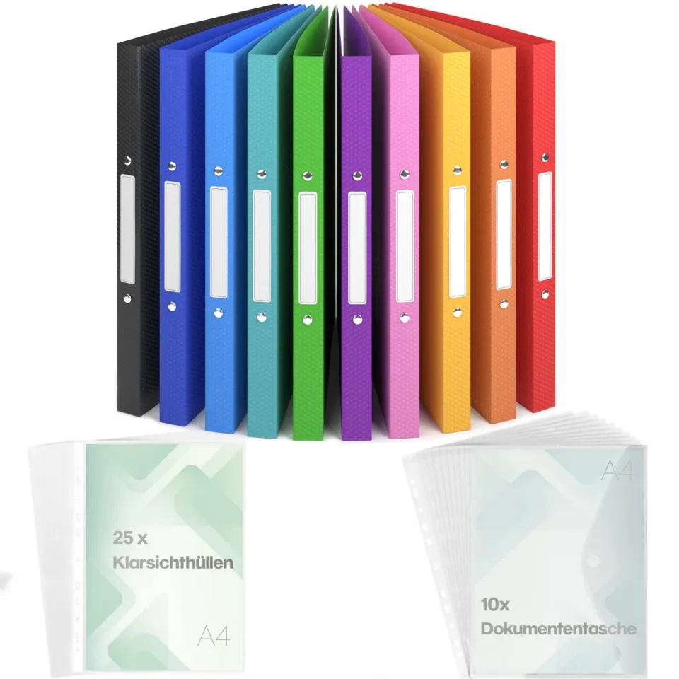 ACROPAQ Nature Raccoglitore 2 Anelli A4 25mm 12pz Multicolore