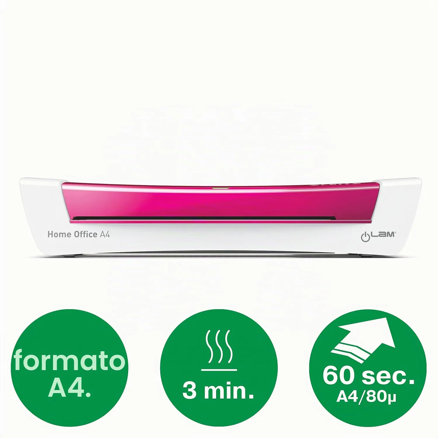 Leitz iLAM 73680023 plastificatrice A4 fucsia 2 rulli