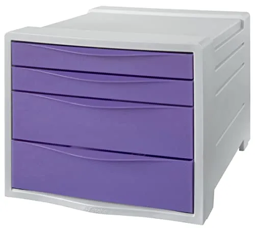 Esselte ColourBreeze cassettiera 4 cassetti lavanda