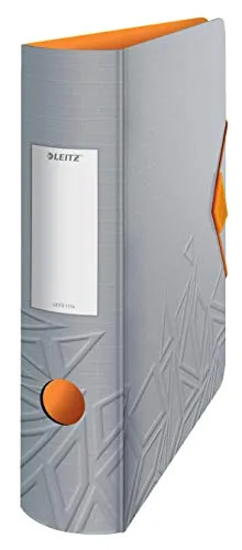 Leitz Ergo WOW Urban Chic raccoglitore a leva A4 dorso 8,2 cm grigio