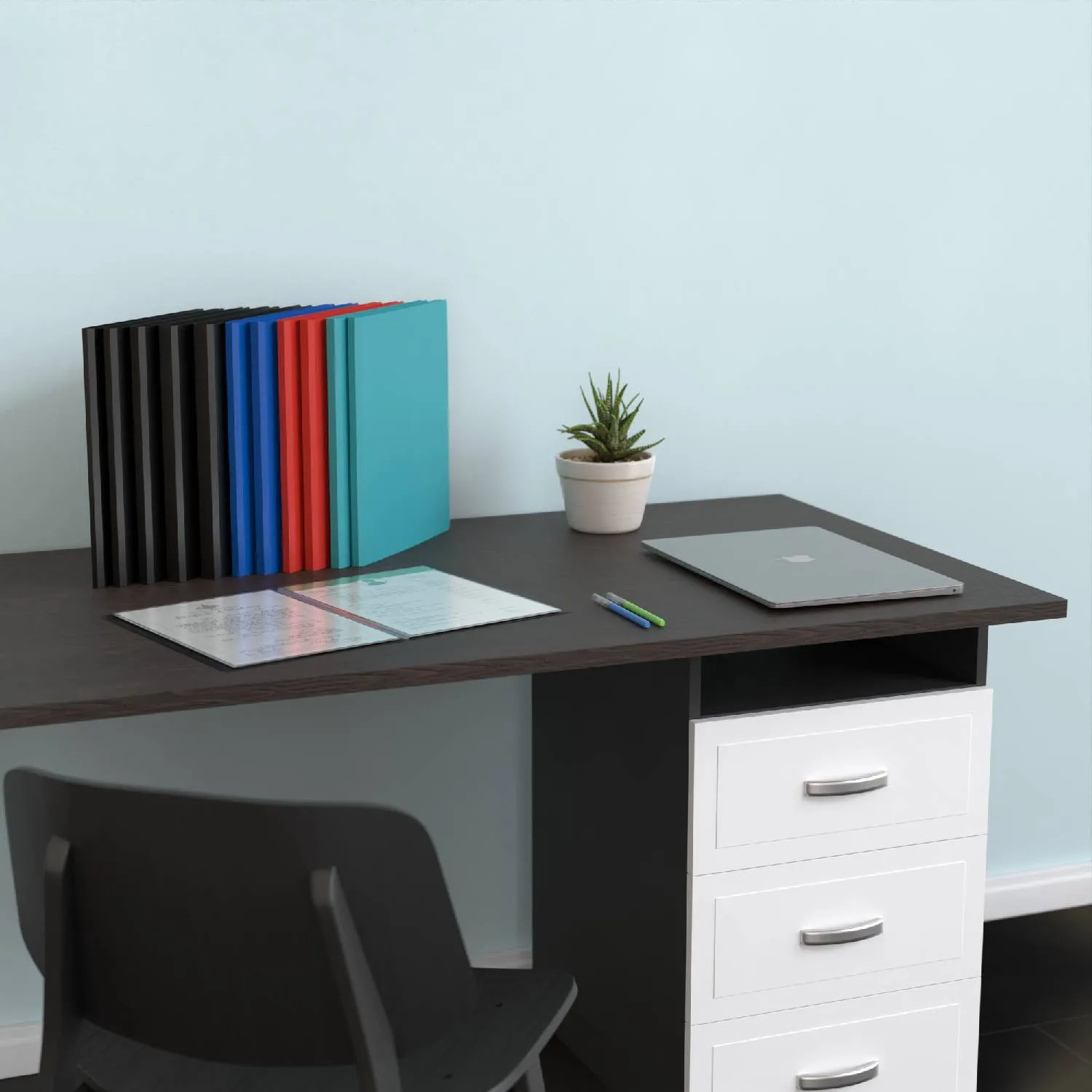 ACROPAQ portalistini A4 50 buste espositore nero