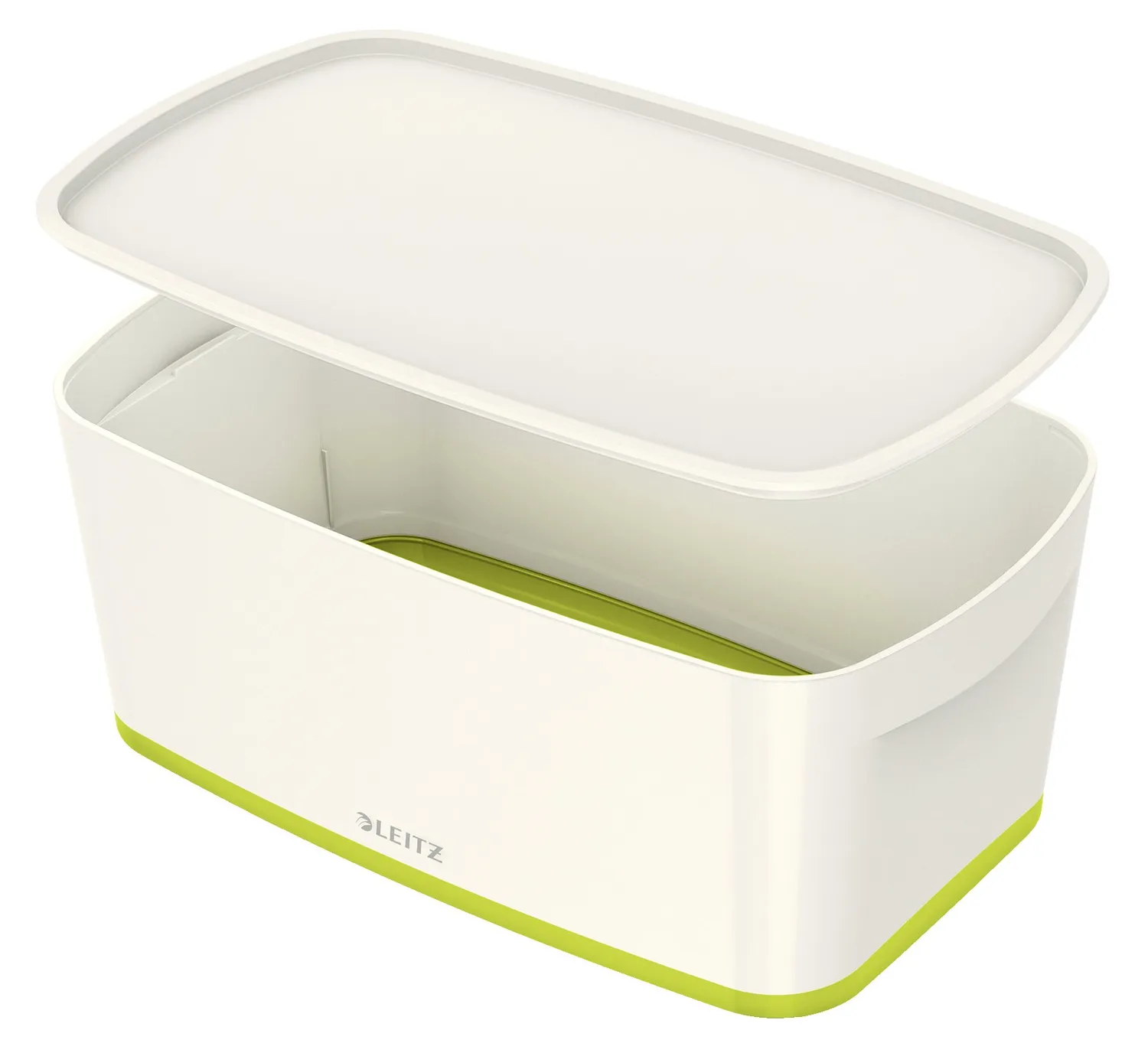 Leitz MyBox Vaschetta Portaoggetti Piccola Bianco Grigio Antiscivolo