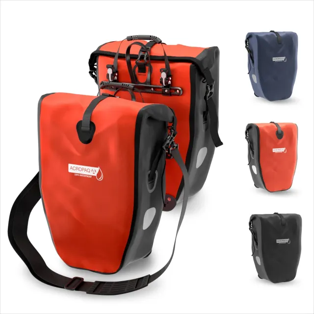 ACROPAQ borsa bici singola 25L arancione impermeabile 25L