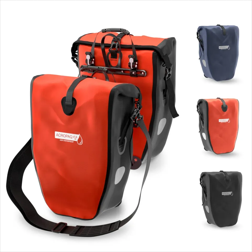 ACROPAQ borsa bici singola 25L arancione impermeabile 25L