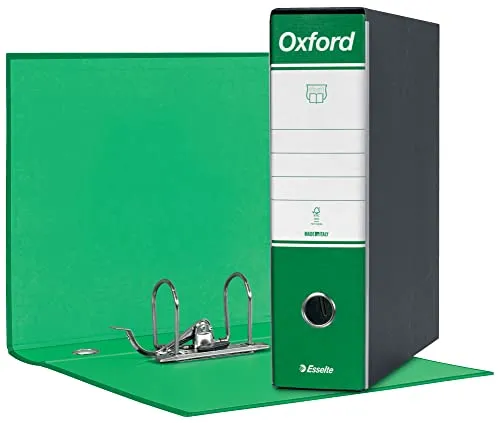 Oxford G83 390783180 registratore verde dorso 8 cm