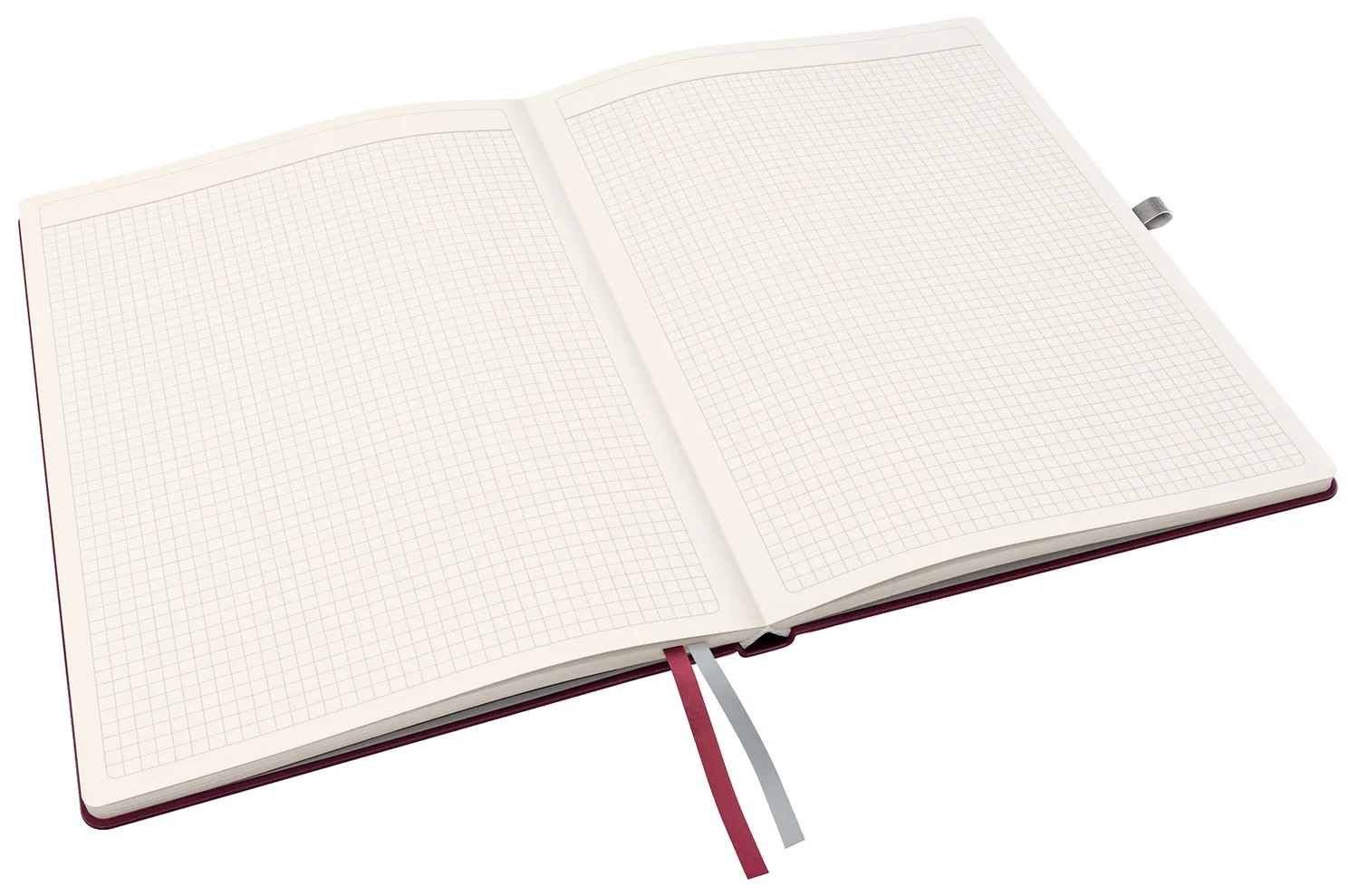 Leitz Style A4 taccuino quadretti rigido rosso granato