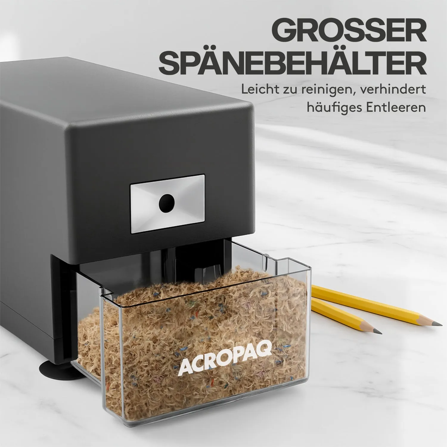 ACROPAQ Temperamatite Elettrico Grigio Scuro Automatico