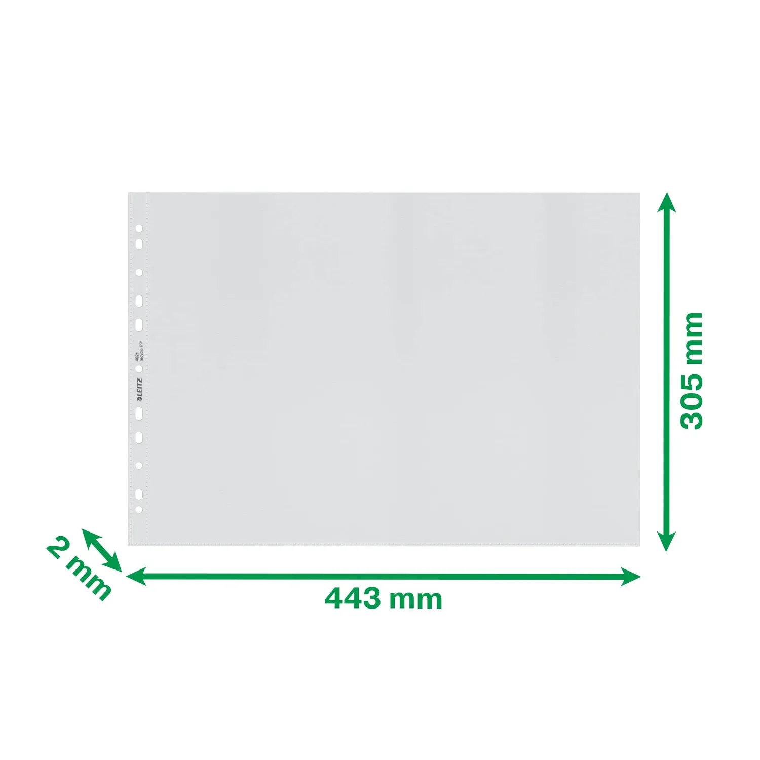 Leitz Ergo WOW Recycle 40190003 buste perforate A3 25 pezzi riciclate