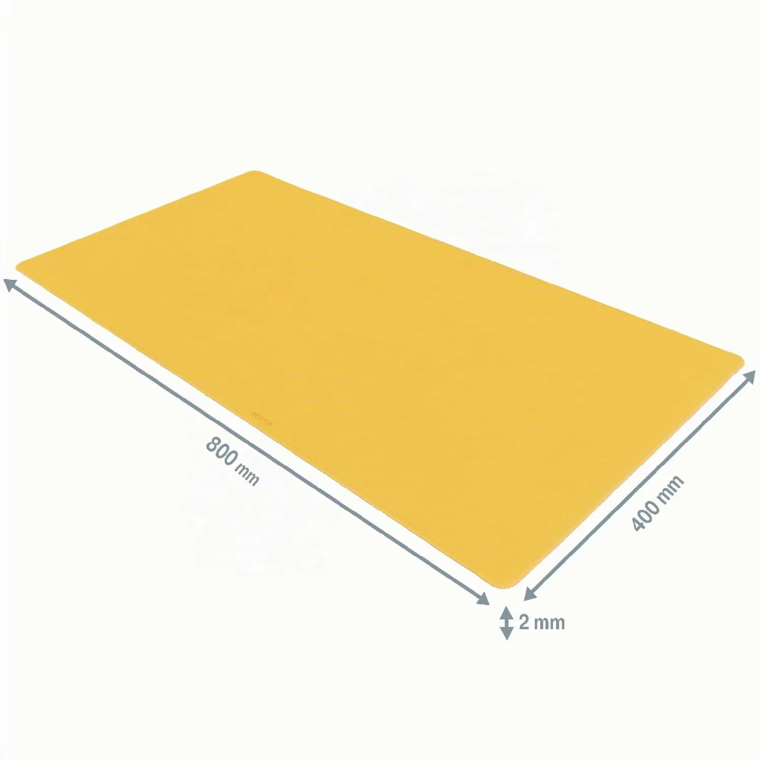 Leitz Ergo WOW Cosy tappetino scrivania 80x40 giallo caldo antiscivolo