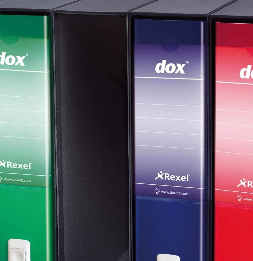 Esselte Dox 3 D8 registratore memorandum blu dorso 8 cm
