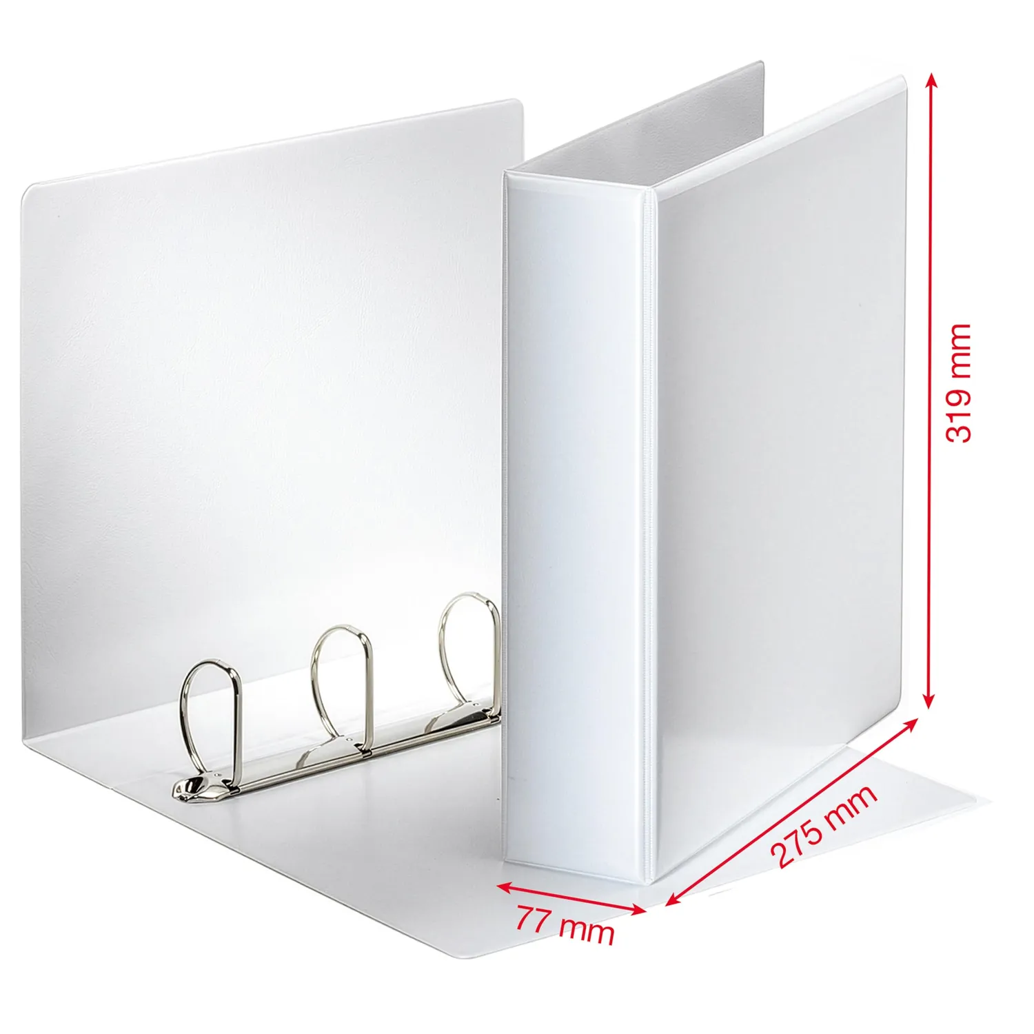 Esselte Essentials 49705 raccoglitore 4 anelli bianco dorso 7,7 cm