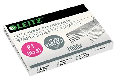 Leitz Ergo WOW 55780000 N°8 punti metallici 1000 pz 15 fogli