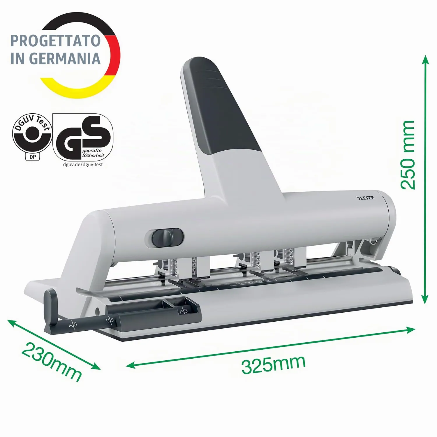 Leitz Akto 51140084 perforatore 4 fori argento 30 fogli