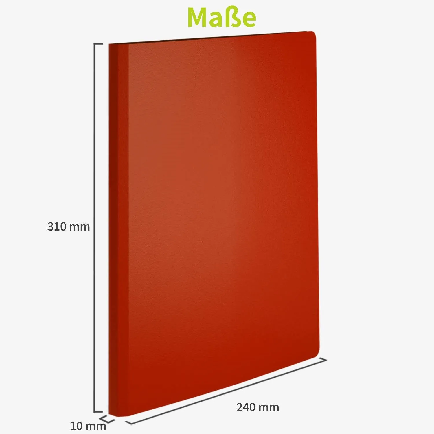 ACROPAQ portalistini A4 40 buste rosso porta documenti