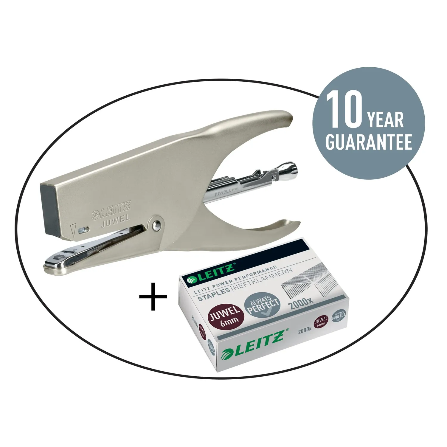 Leitz Juwel 56420000 punti metallici 6 mm zincati 2000 pezzi