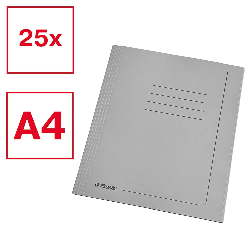 Esselte Manilla Cartelline 3 Lembi Azzurro 25 pz riciclate